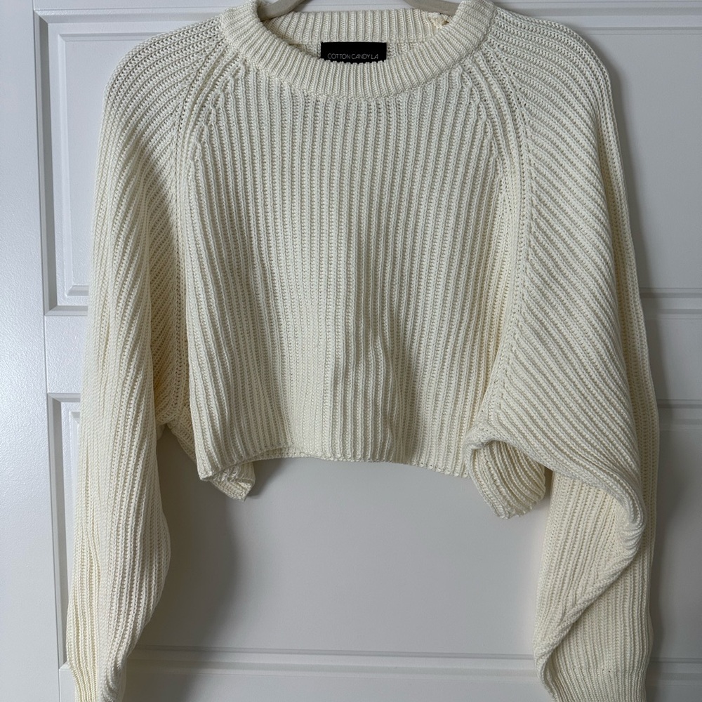 Cropped Ivory Sweater